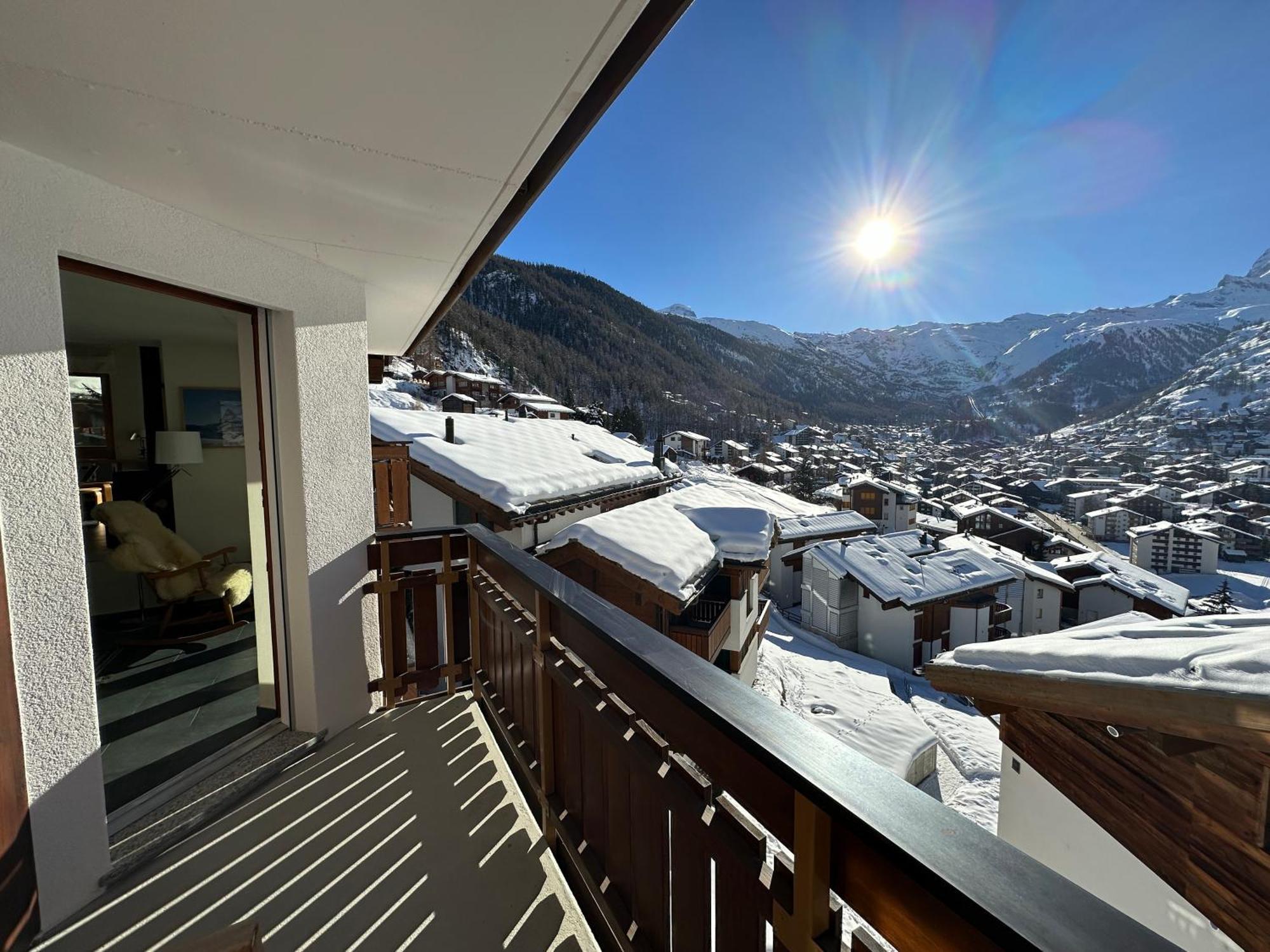 Modern Self-Catering Apartment With Matterhorn Views Zermatt Exterior foto